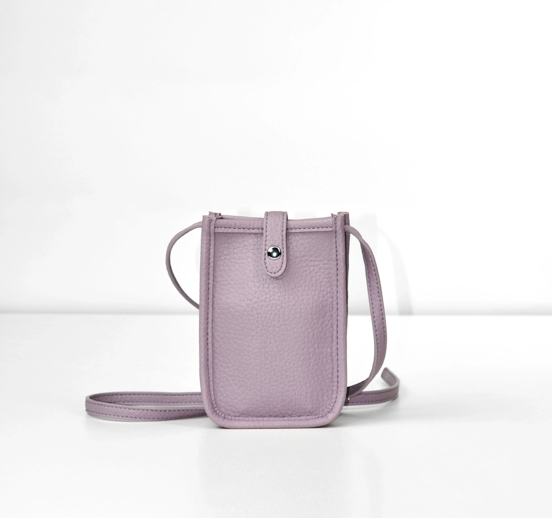 Mugrs™ Lilac Vegan Leather Crossbody Cell Phone Bag