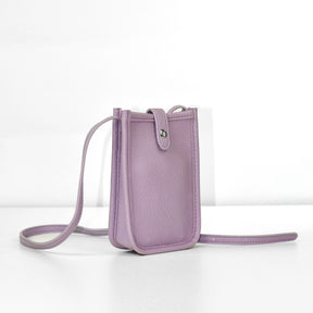 Mugrs™ Lilac Vegan Leather Crossbody Cell Phone Bag