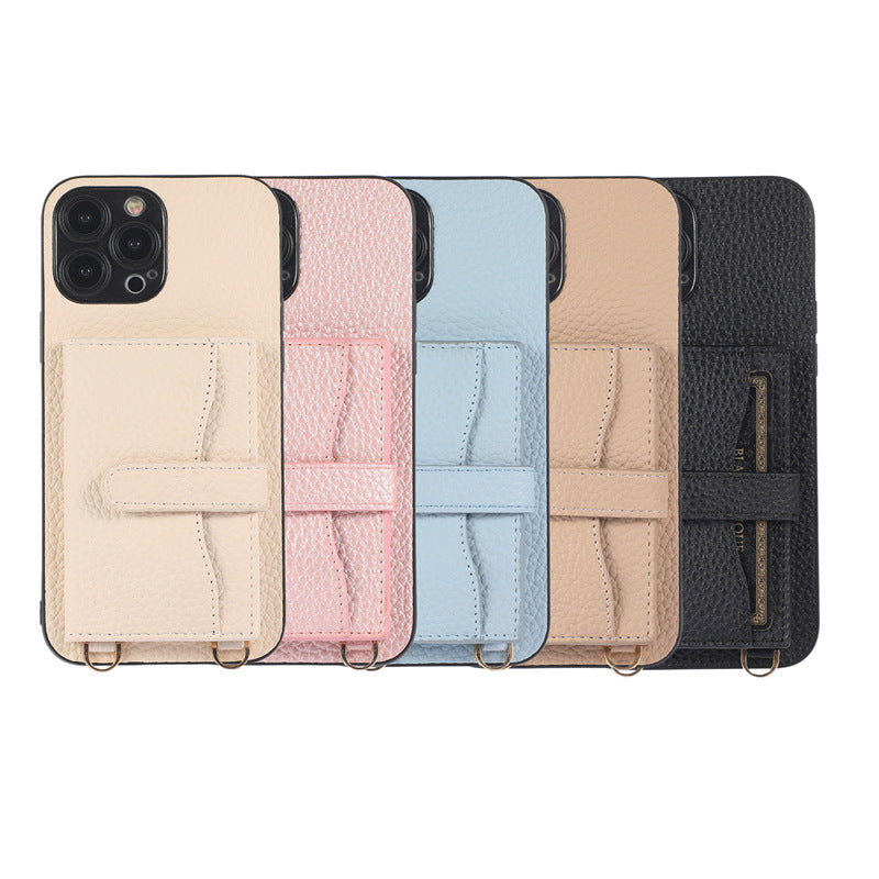 Mugrs™ IPhone Case Anti-Drop Cover Diagonal Card Purse Bag