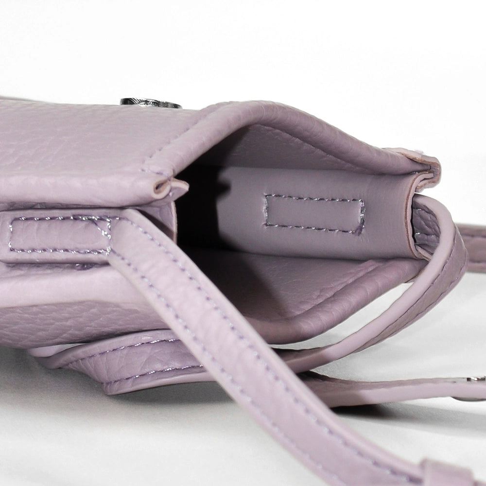 Mugrs™ Lilac Vegan Leather Crossbody Cell Phone Bag