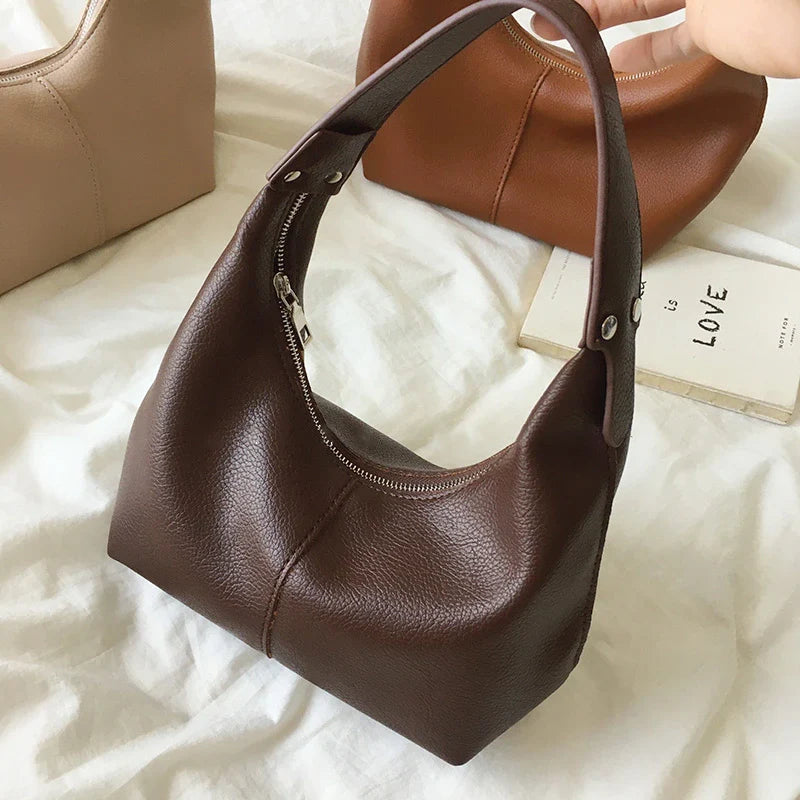 Mugrs™ Chic Leather Hobo Bag