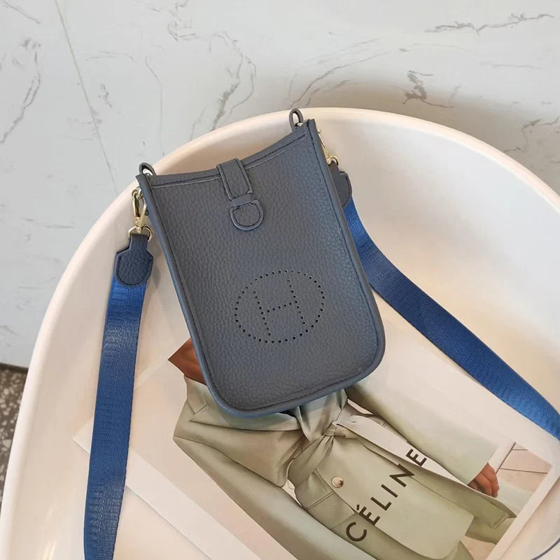 Trendy Soft Leather Crossbody Mobile Phone Bag