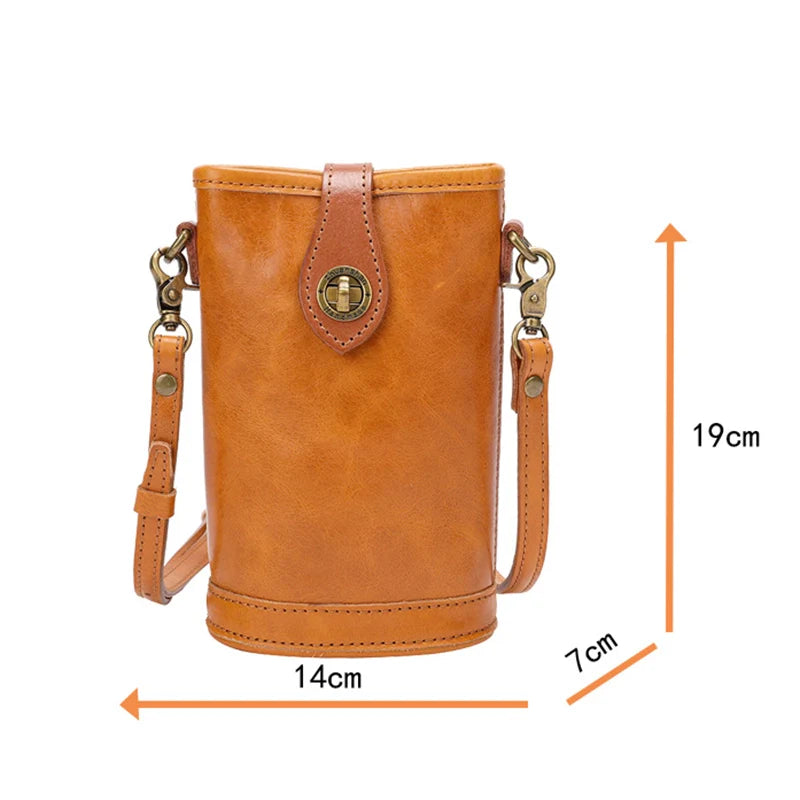 Mugrs™ Vegan Leather Bucket Phone Bag