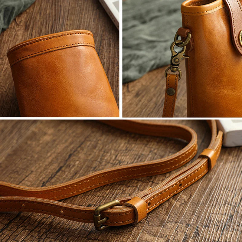 Mugrs™ Vegan Leather Bucket Phone Bag