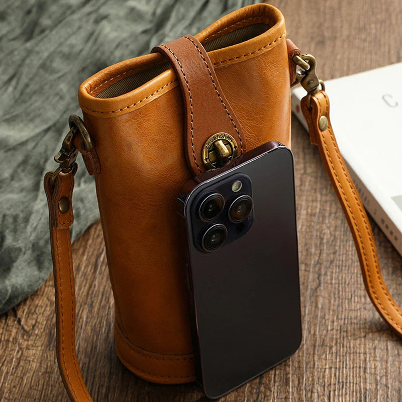 Mugrs™ Vegan Leather Bucket Phone Bag