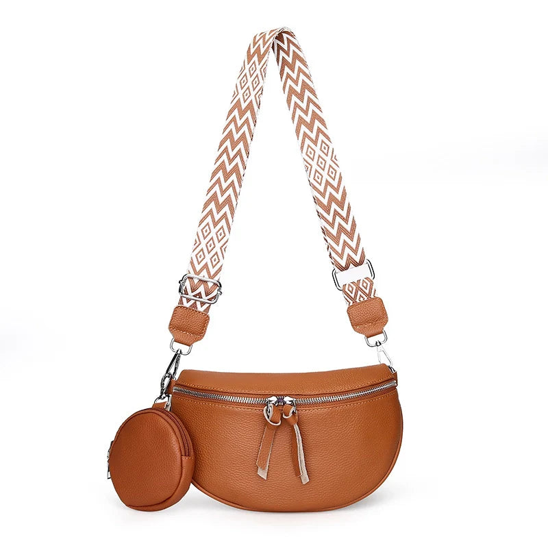 Mugrs™ Luxury Genuine Leather Two Piece Crossbody Bag