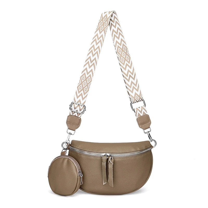 Mugrs™ Luxury Genuine Leather Two Piece Crossbody Bag