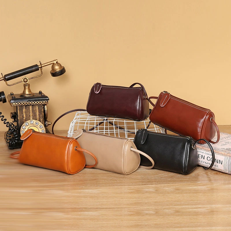 Mugrs™ Zipper Vegetable Tanned Leather Crossbody Bag