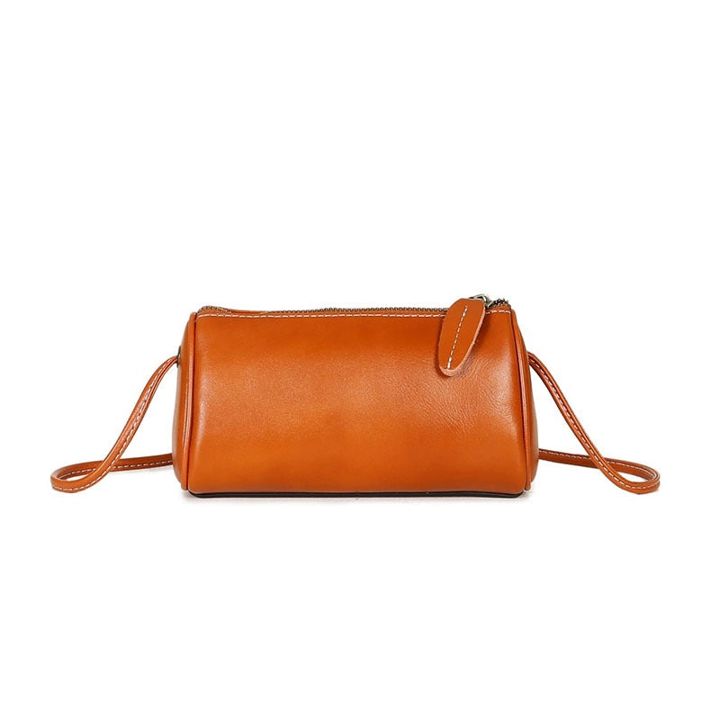 Mugrs™ Zipper Vegetable Tanned Leather Crossbody Bag