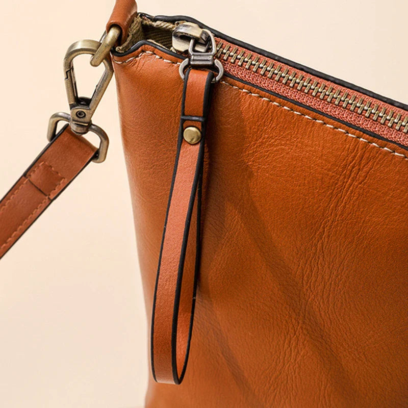 Mugrs™ Vintage Vegan Leather Bucket Phone Bag