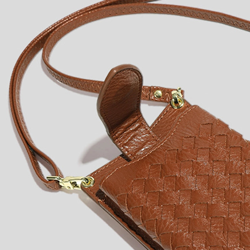 Mugrs™ Luxury Claire Woven Crossbody Phone Bag