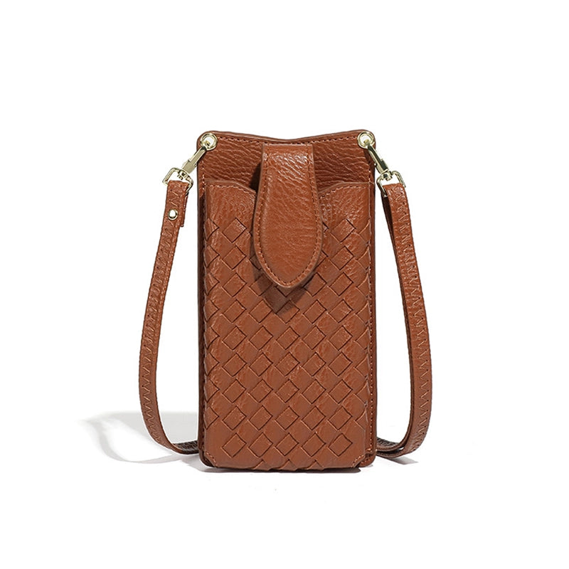 Mugrs™ Luxury Claire Woven Crossbody Phone Bag