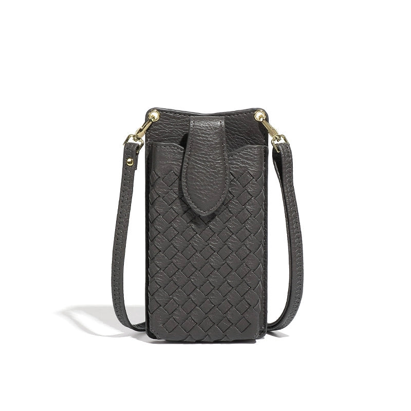 Mugrs™ Luxury Claire Woven Crossbody Phone Bag