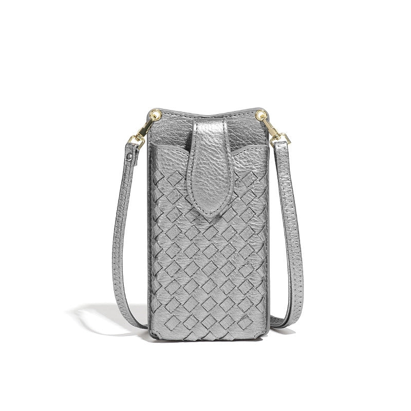 Mugrs™ Luxury Claire Woven Crossbody Phone Bag