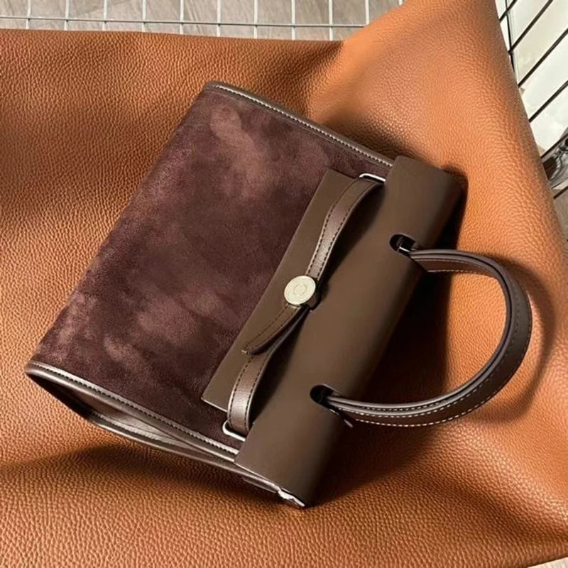 Mugrs™ Vintage Vegan Leather Crossbody Kelly Bag