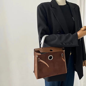 Mugrs™ Vintage Vegan Leather Crossbody Kelly Bag