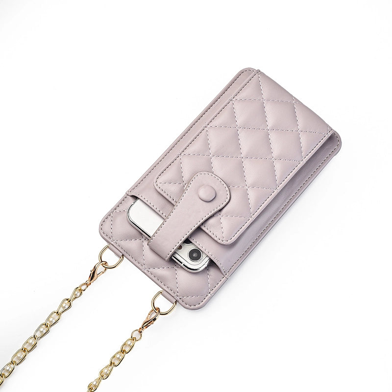 Mugrs™ Woven Vegan Crossbody Phone Bag, Card Holder