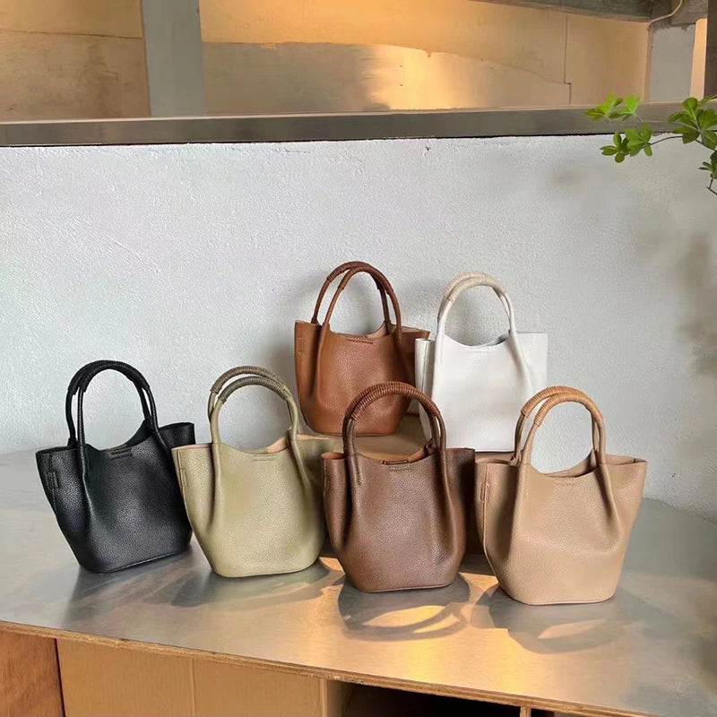 Mugrs™ Vegan Leather Bucket Bag for Daily Commuting