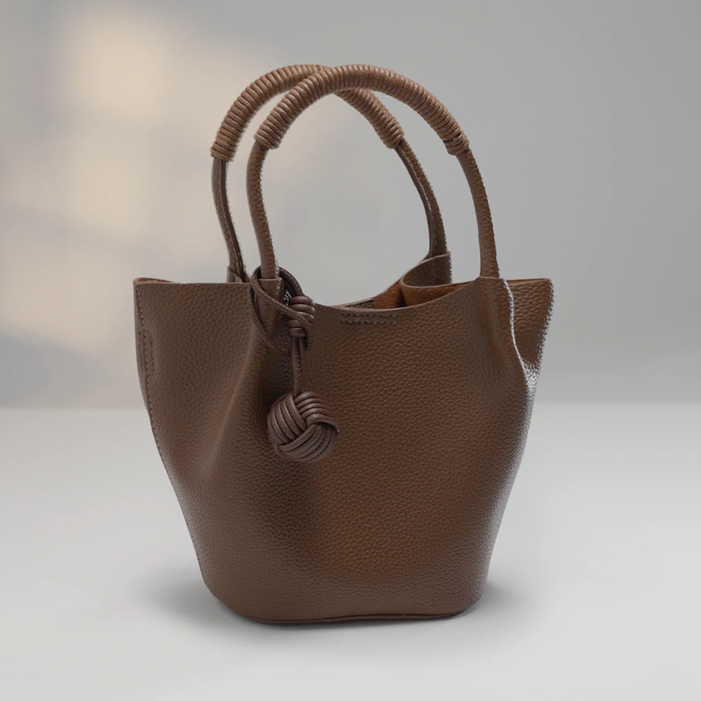 Mugrs™ Vegan Leather Bucket Bag for Daily Commuting