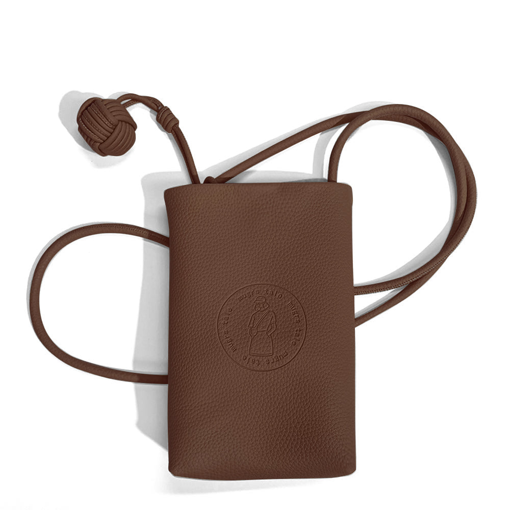 Mugrs™ Classic 1.0 Cell Phone Crossbody Bag, Coffee Color